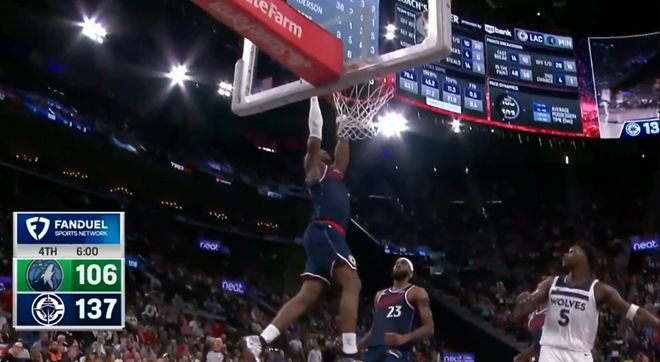 伦纳德单场45+创队史纪录 快船面临3首轮罚单冲击