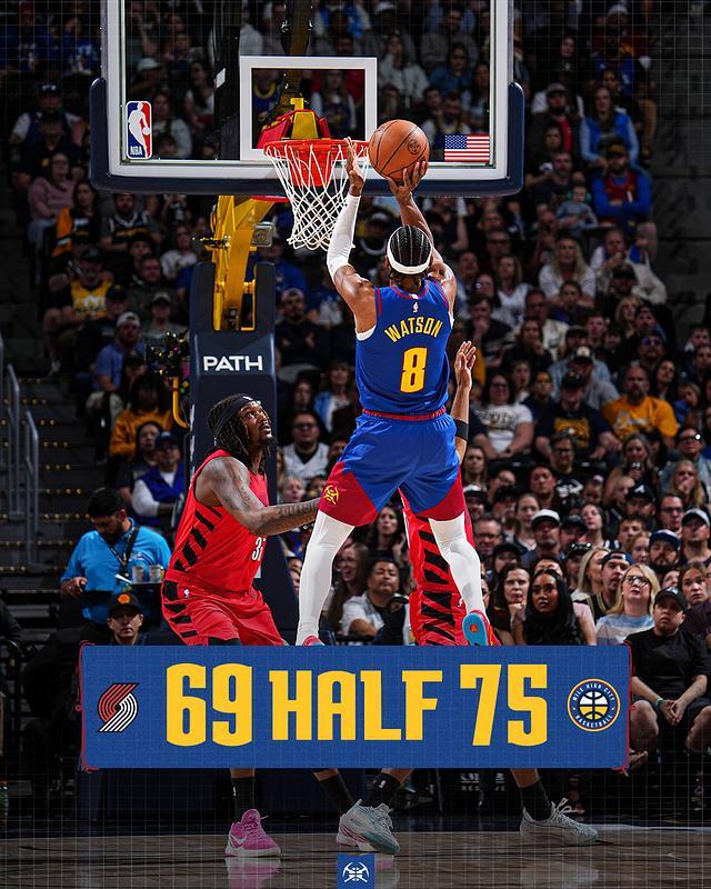 约基奇三双引领掘金大胜开拓者 终结对手3连胜